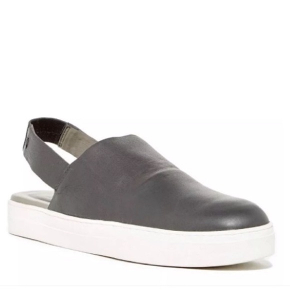 EILEEN FISHER Size 7.5 Women’s GoGo Black Leather Slingback Sneakers